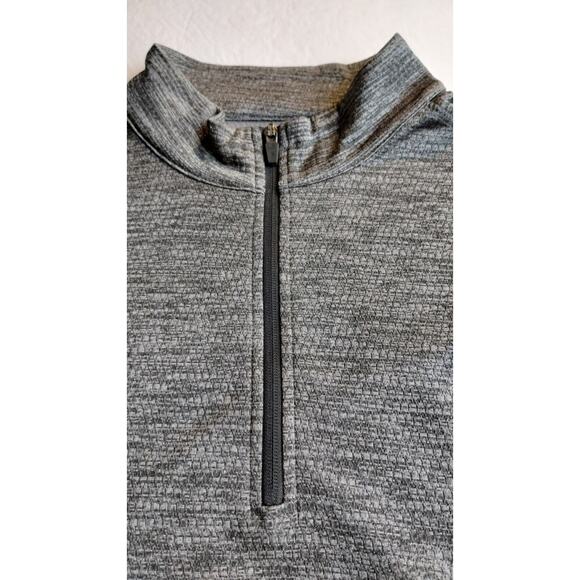 PGA Tour Men's Quarter Zip Gray Pullover Golf Shirt Size XL Fleece Logo Pockets - Picture 6 of 11